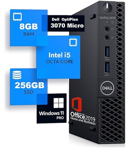 Amazon.co.jp: 【整備済み品】 Dell デル Optiplex 3070 Micro 第9世代